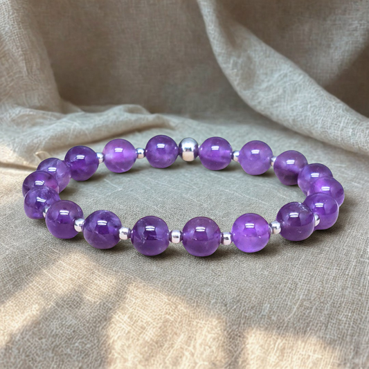 Bracelet en Améthyste 8mm