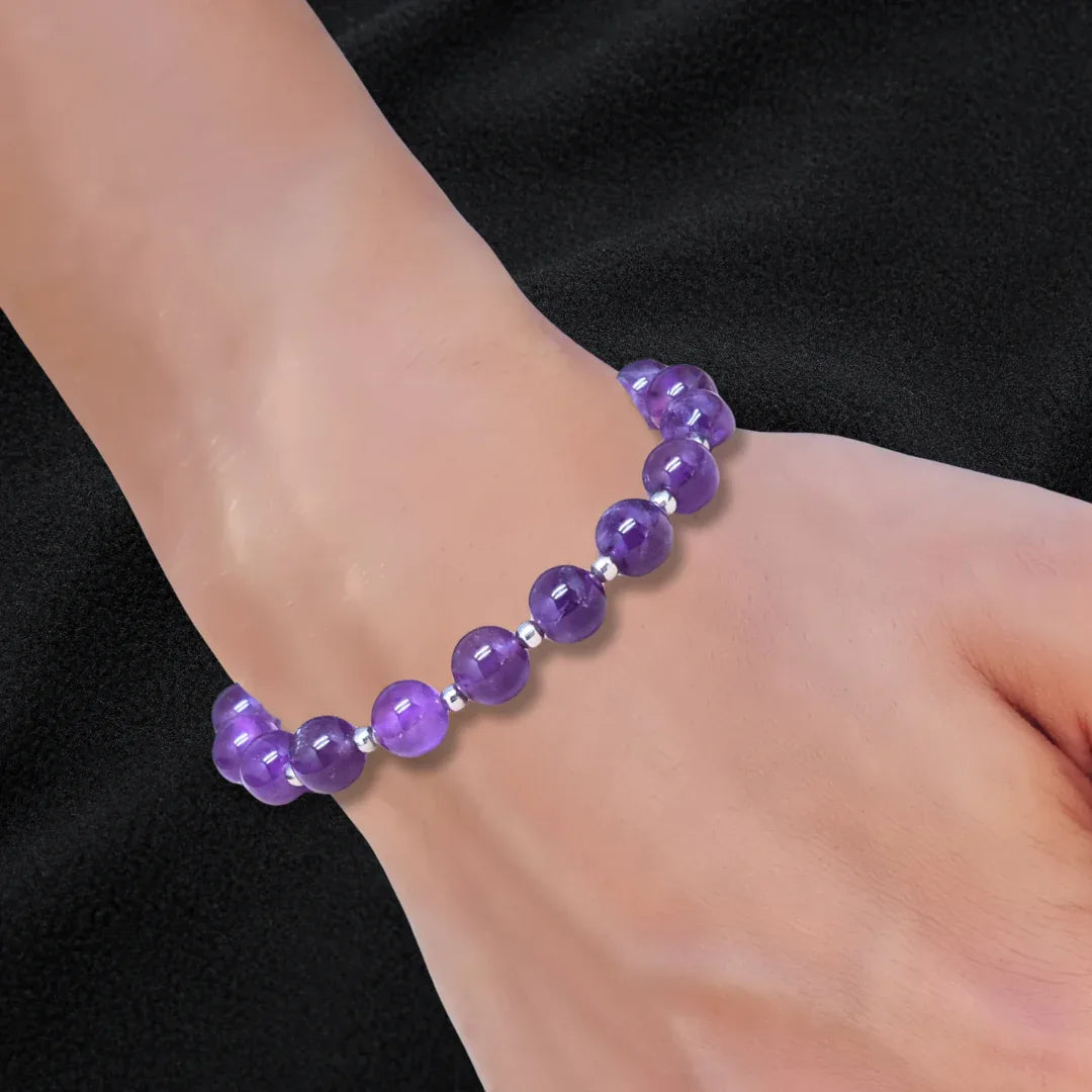 Bracelet en Améthyste 8mm