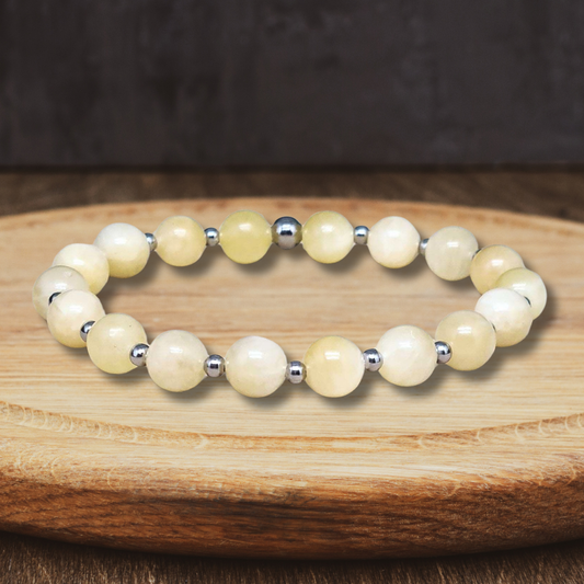 Bracelet en Calcite jaune - ENAE Minéraux