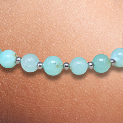 Bracelet en Chrysoprase