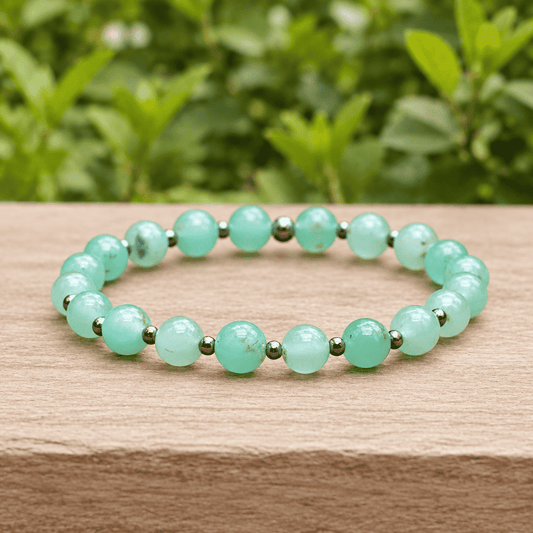 Bracelet en Chrysoprase - 15