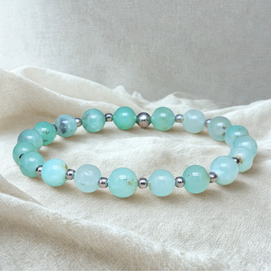 Bracelet en Chrysoprase