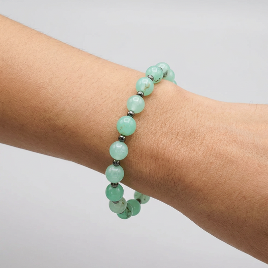 Bracelet en Chrysoprase