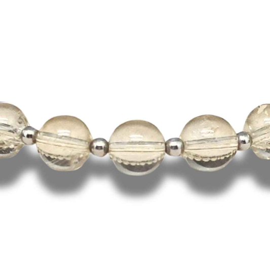 Bracelet en Citrine naturelle 8mm - ENAE Minéraux