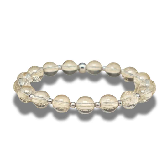 Bracelet en Citrine naturelle 8mm - ENAE Minéraux