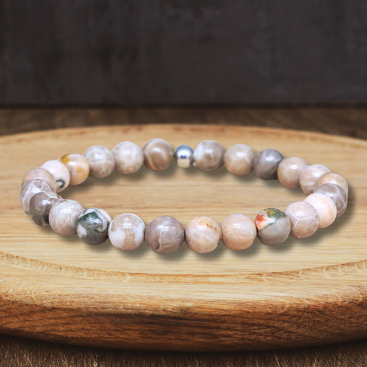 Bracelet en Corail fossilisé - ENAE Minéraux