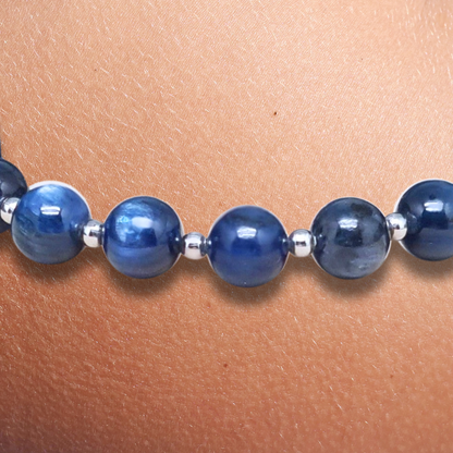 Bracelet en Cyanite bleue 8mm - ENAE Minéraux
