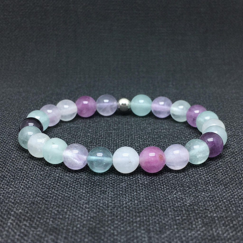 Bracelet en Fluorite Arc en Ciel 8mm