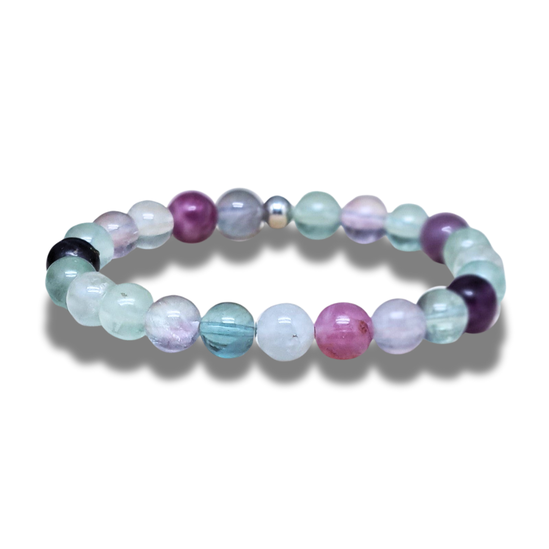 Bracelet en Fluorite Arc en Cie - ENAE Minéraux