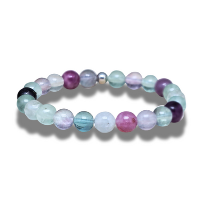 Bracelet en Fluorite Arc en Cie - ENAE Minéraux