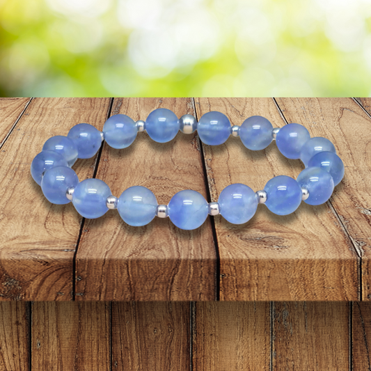 Bracelet en Fluorite bleue