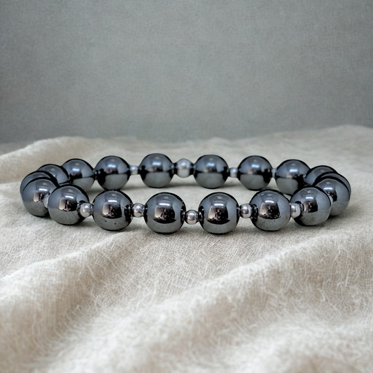 Bracelet en Hématite véritable