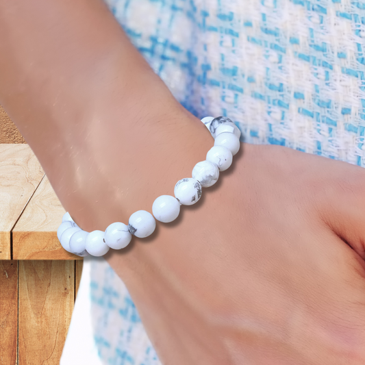 Bracelet en Howlite - ENAE Minéraux