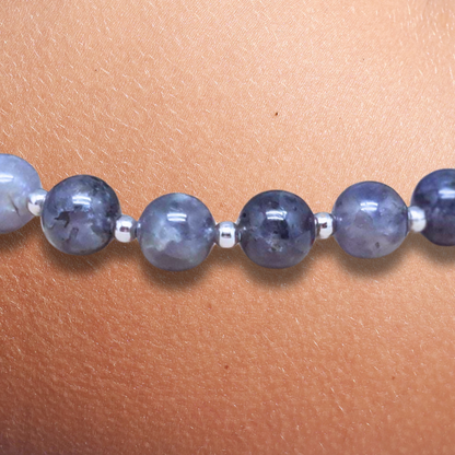 Bracelet en Iolite (ou Cordiérite) - ENAE Minéraux