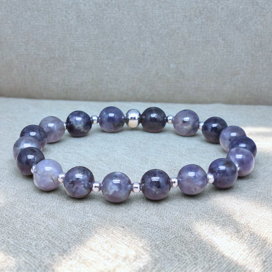 Bracelet en Iolite (ou Cordiérite)
