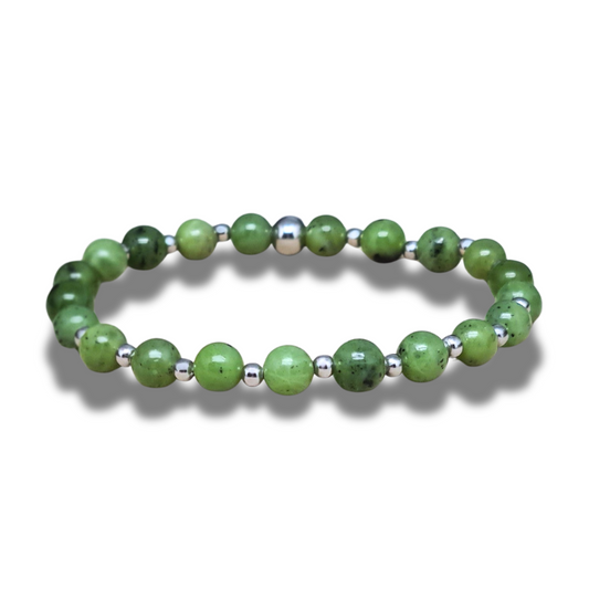 Bracelet en Jade Néphrite 6 ou 8mm au choix - ENAE Minéraux