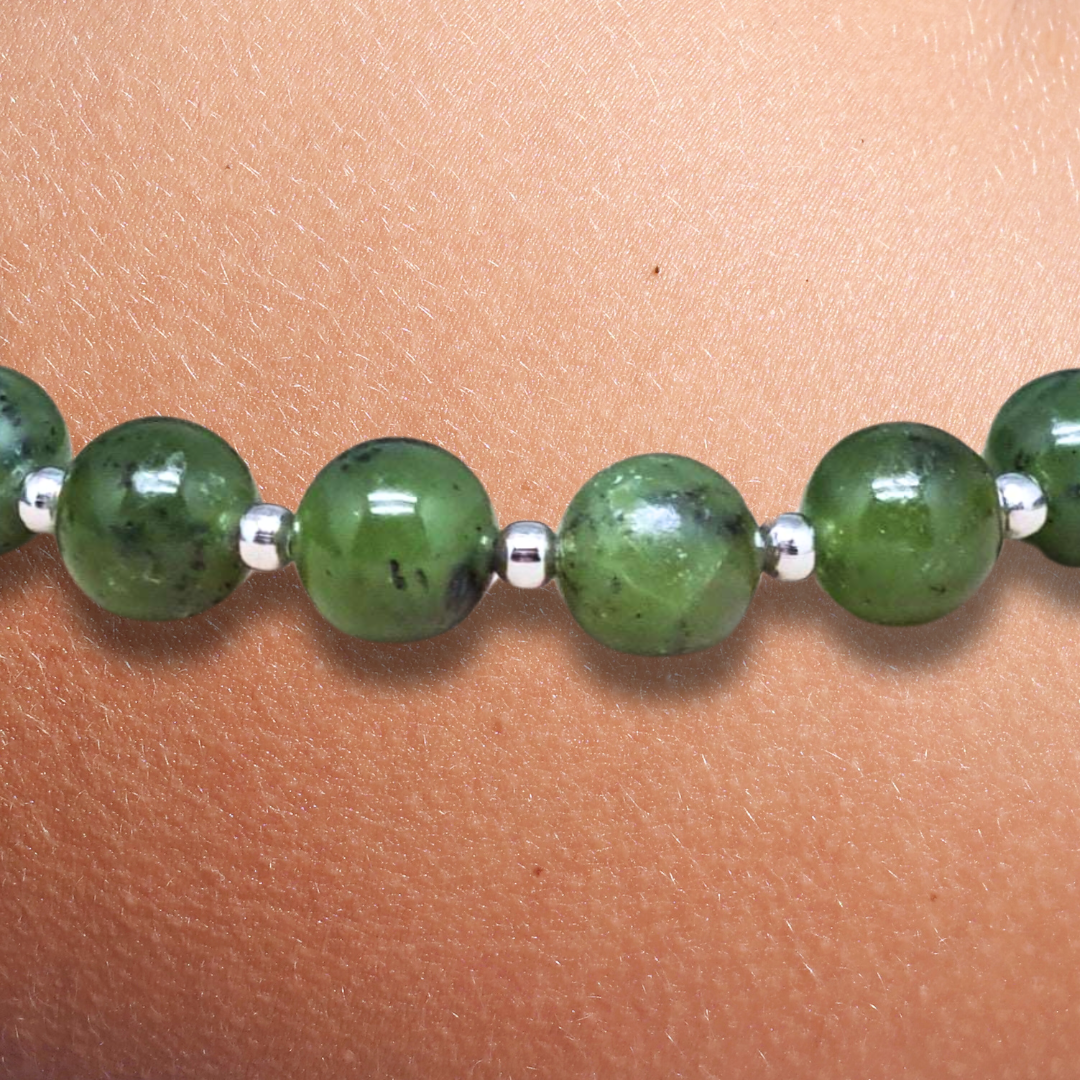 Bracelet en Jade Néphrite 6mm