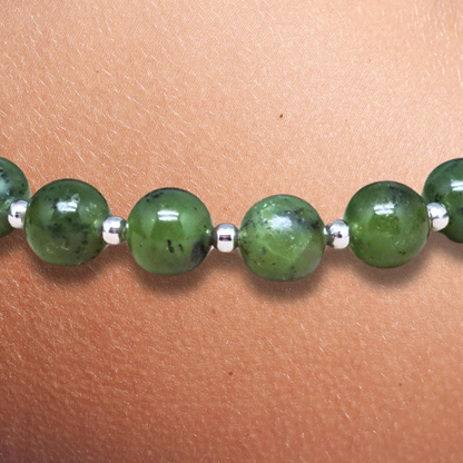 Bracelet en Jade Néphrite 6mm