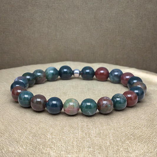 Bracelet en Jaspe Héliotrope