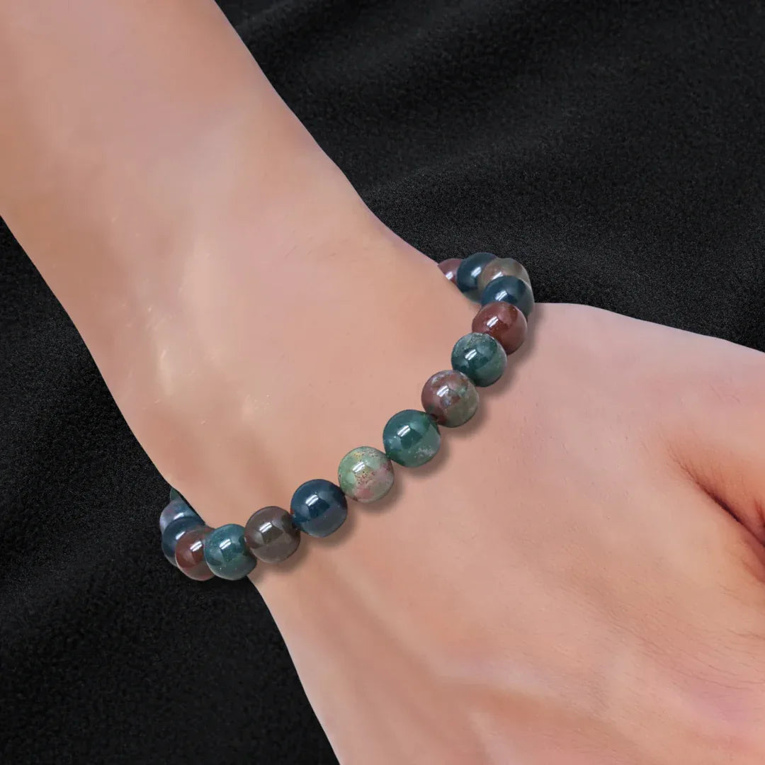 Bracelet en Jaspe Héliotrope