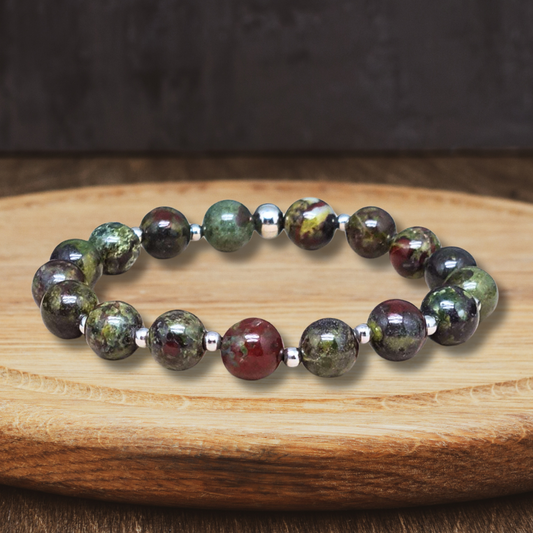 Bracelet en Jaspe Sang de dragon - ENAE Minéraux