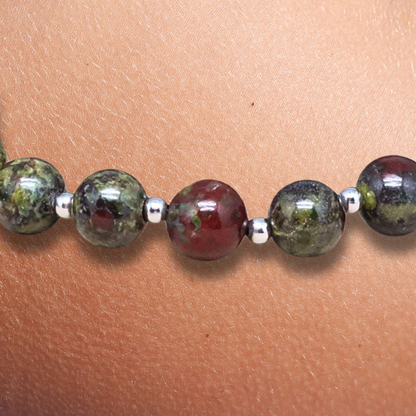 Bracelet en Jaspe Sang de dragon - ENAE Minéraux