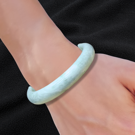 Bracelet jonc en Serpentine (BR403-1)