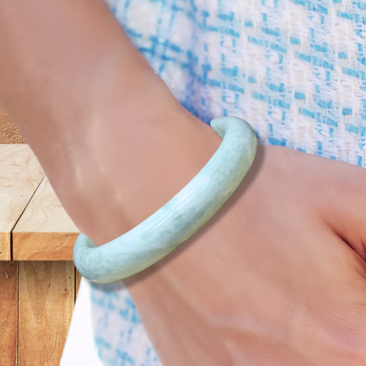 Bracelet jonc en Serpentine (BR403-1) - ENAE Minéraux