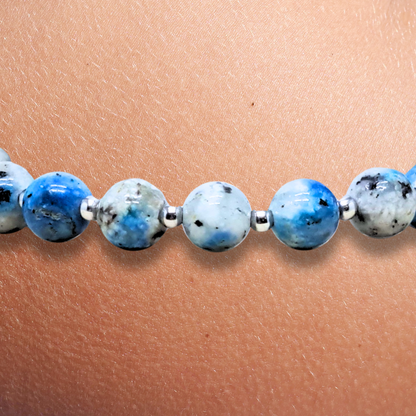Bracelet en K2 (Azurite et Granite) - ENAE Minéraux