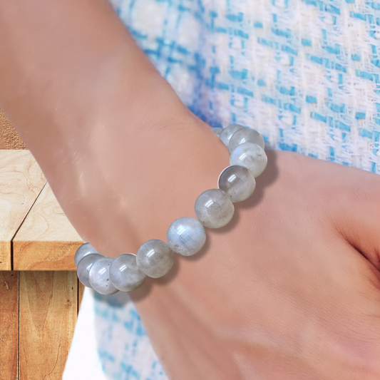 Bracelet en Labradorite en 7mm