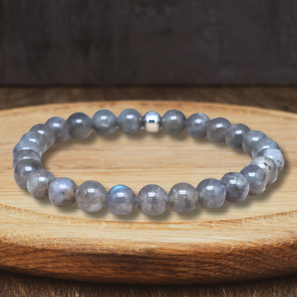 Bracelet en Labradorite en 7mm