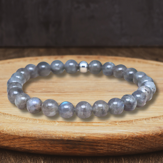 Bracelet en Labradorite en 7mm