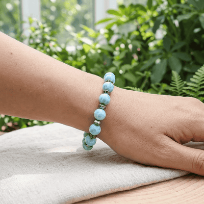 Bracelet en Larimar en 2 styles au choix
