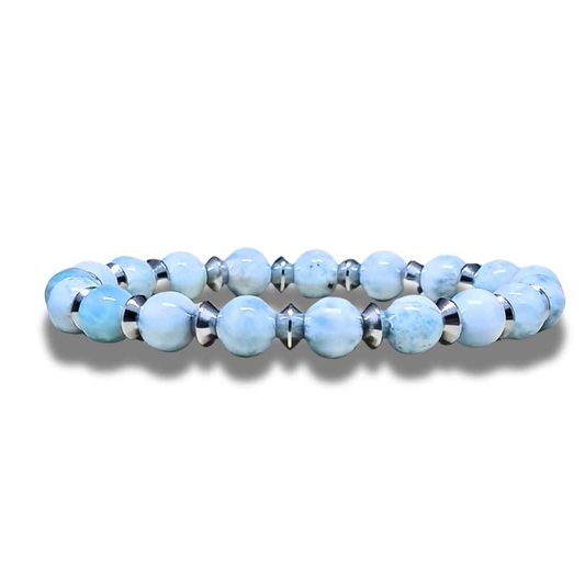 Bracelet en Larimar en 2 styles au choix - ENAE Minéraux