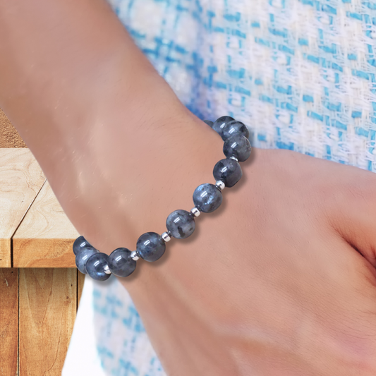 Bracelet en Larvikite - ENAE Minéraux