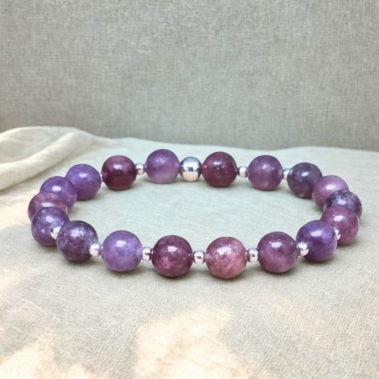 Bracelet en Lépidolite