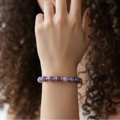 Bracelet en Lépidolite