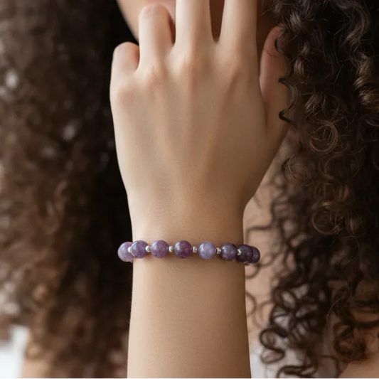 Bracelet en Lépidolite