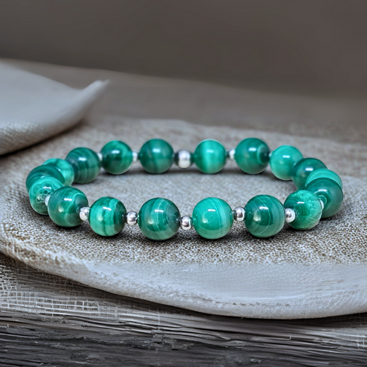 Bracelet en Malachite 8mm