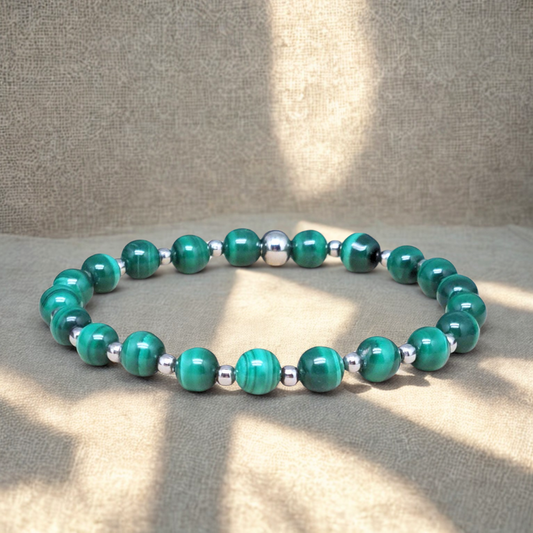 Bracelet en Malachite 6mm