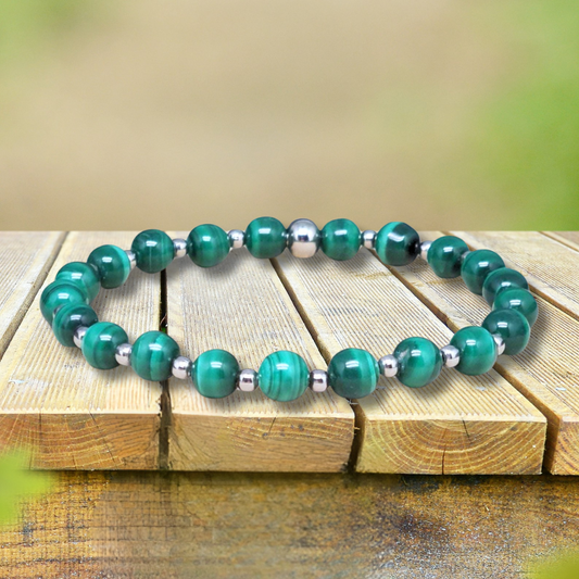 Bracelet en Malachite 6mm