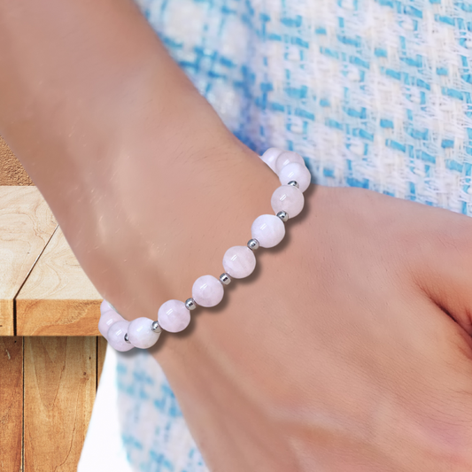 Bracelet en Morganite - ENAE Minéraux