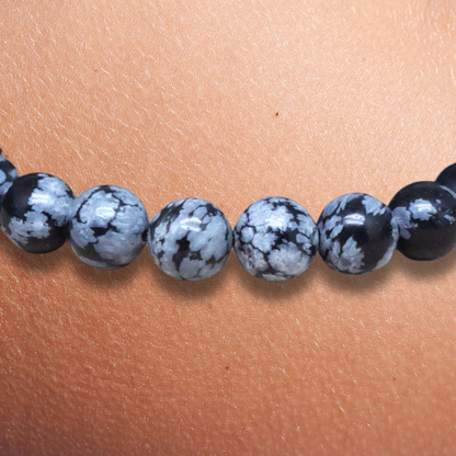 Bracelet en Obsidienne mouchetée - ENAE Minéraux