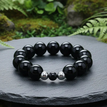 Bracelet en Obsidienne noire 8 et 12mm