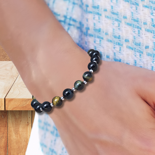 Bracelet en Œil de Faucon - ENAE Minéraux