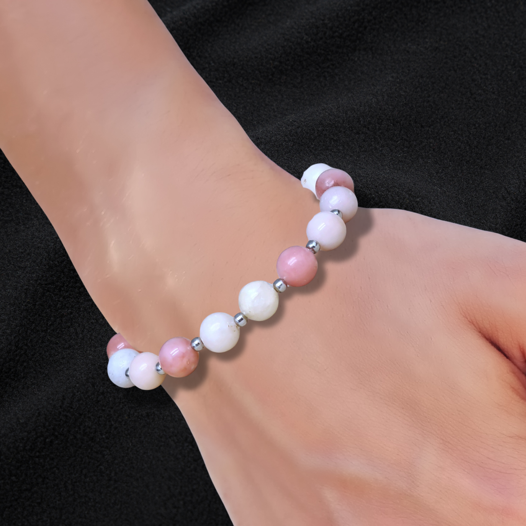 Bracelet en Opale rose