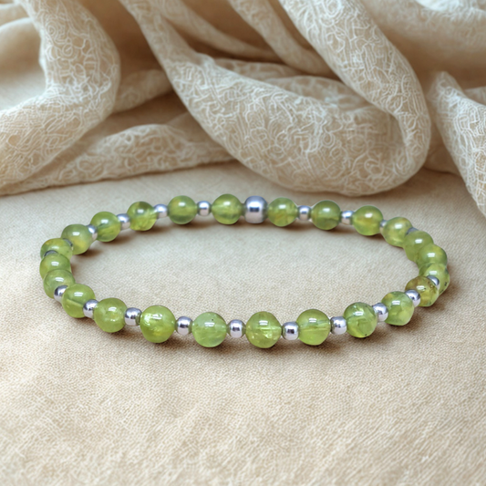Bracelet en Péridot 5mm
