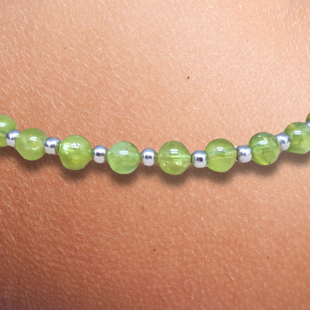 Bracelet en Péridot 5mm