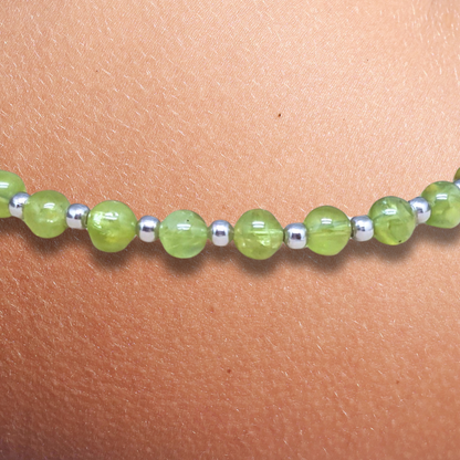 Bracelet en Péridot 5mm