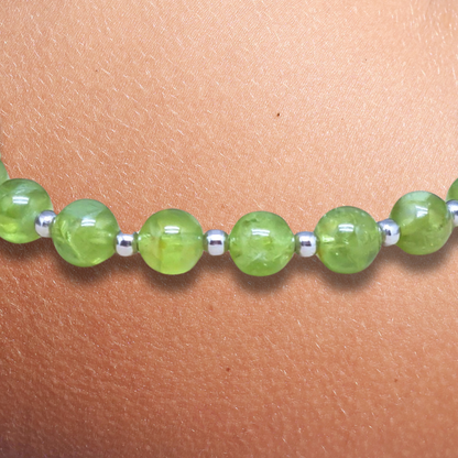 Bracelet en Péridot 5mm